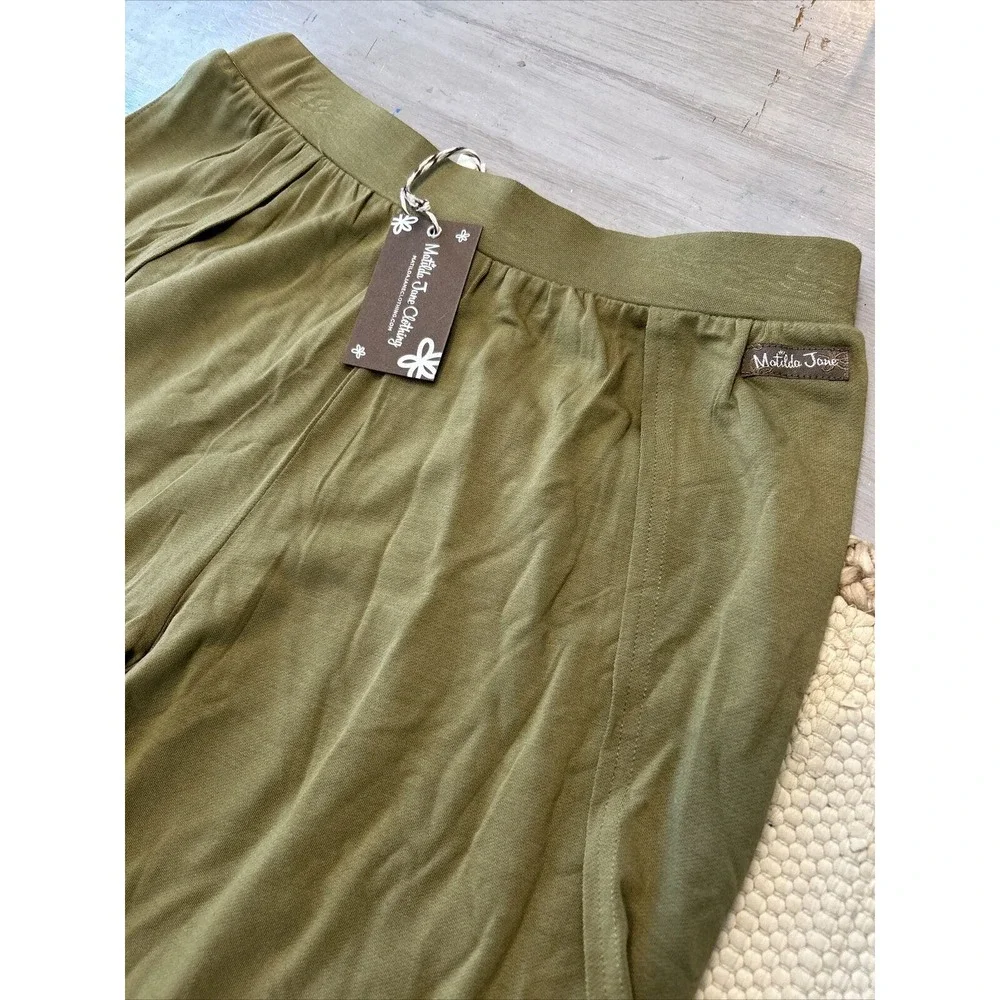 NWT Matilda Jane Spring Things Tulip Pants Olive Green Womens Sz S Boho Beach - Picture 3 of 7